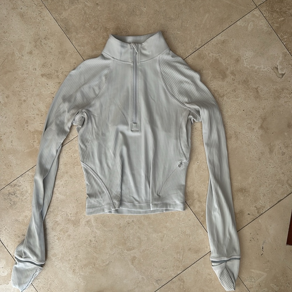 Lululemon- It’s Rulu Ribbed Cropped Half Zip